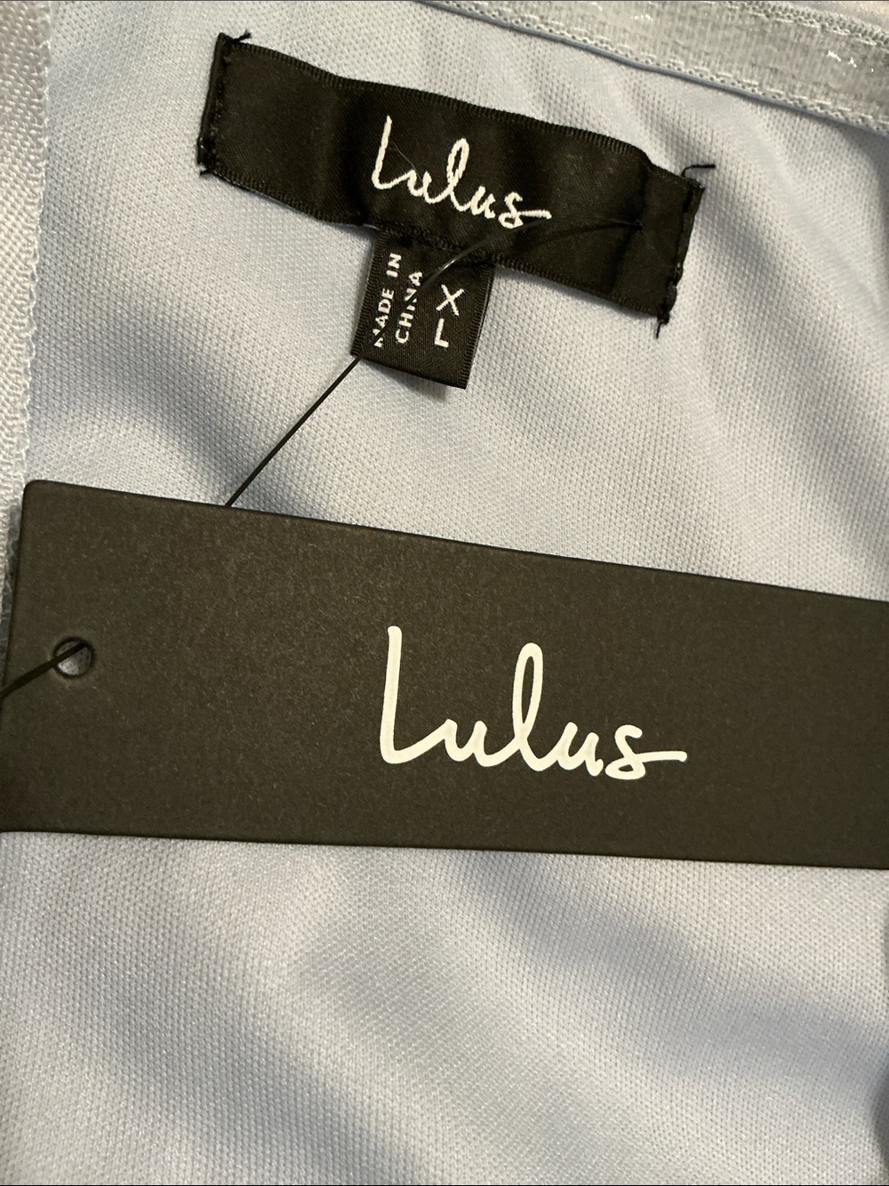 NWT Lulu’s Charming Sweetness Periwinkle Floral Organza Pleated Maxi Dress L XL - Picture 13 of 14